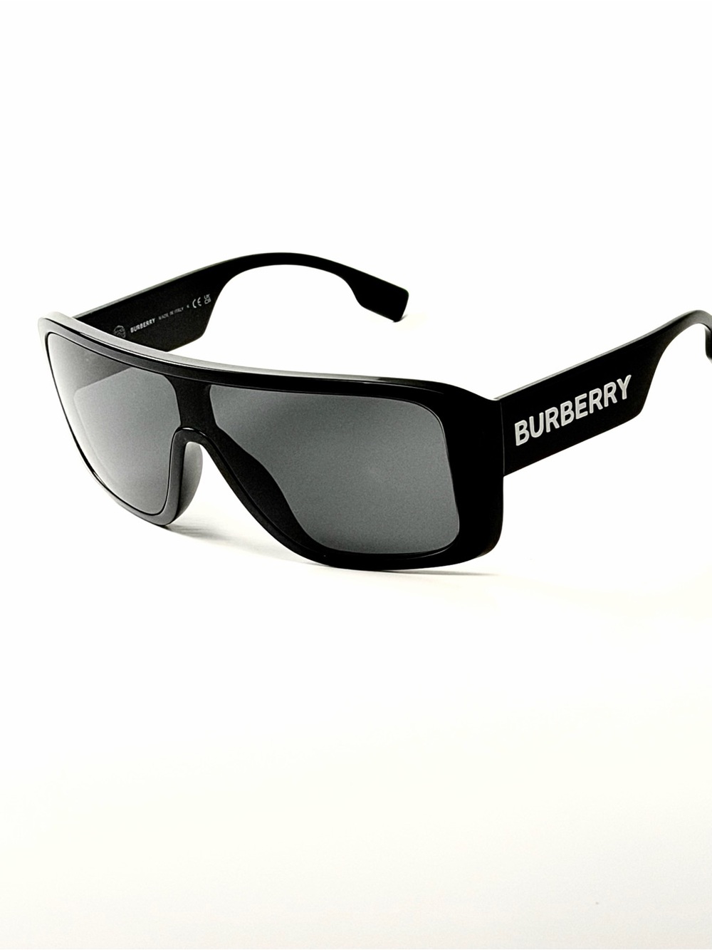 Burberry B 4401 U  3001/87 Black Wrap Mask  Sunglasses Authentic BE4401U NWT